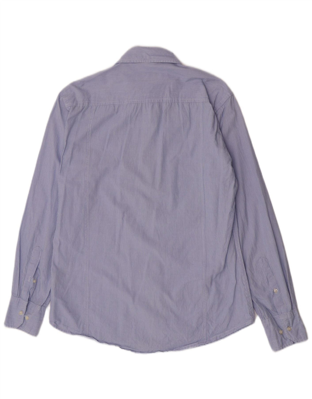 Kappa Mens Shirt Large Blue Pinstripe Cotton