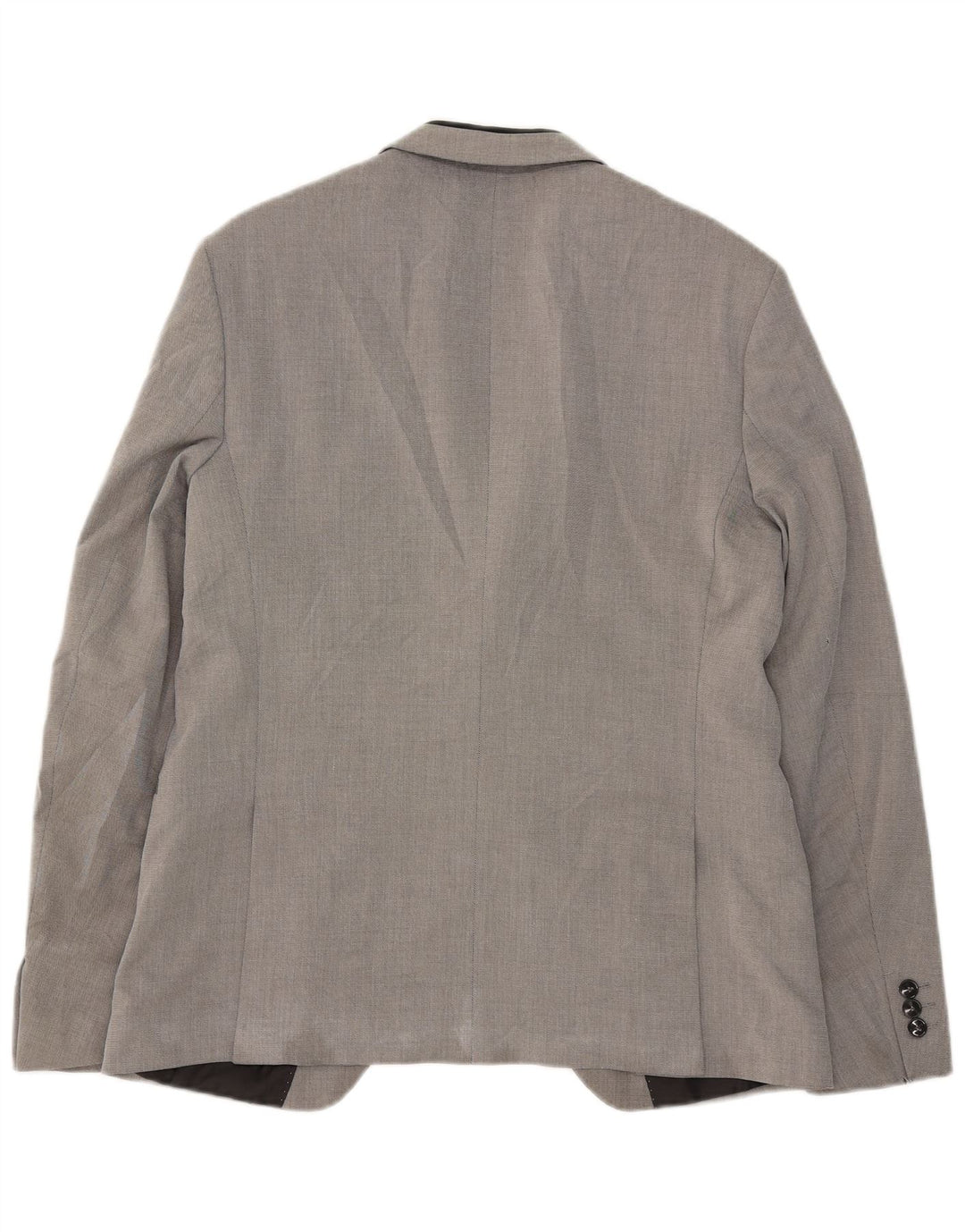 Zara Mens 1 Button Blazer Jacket EU 50 Medium Grey