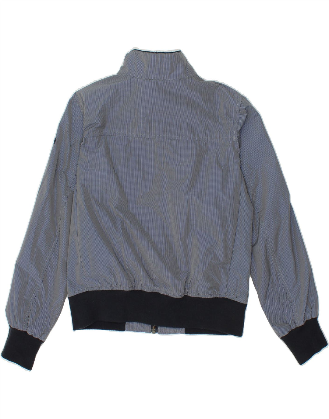WOOLRICH Boys Bomber Jacket 9-10 Years Blue Check Polyester Vintage Woolrich and Second-Hand Woolrich from Messina Hembry 