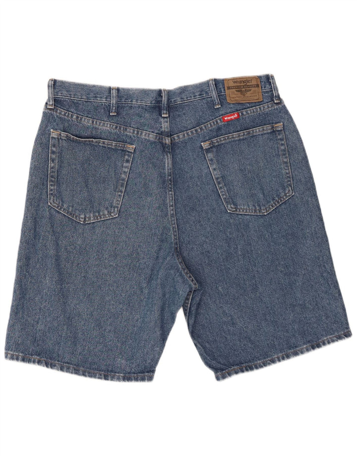 Wrangler Mens Denim Shorts W38 XL Blue Cotton