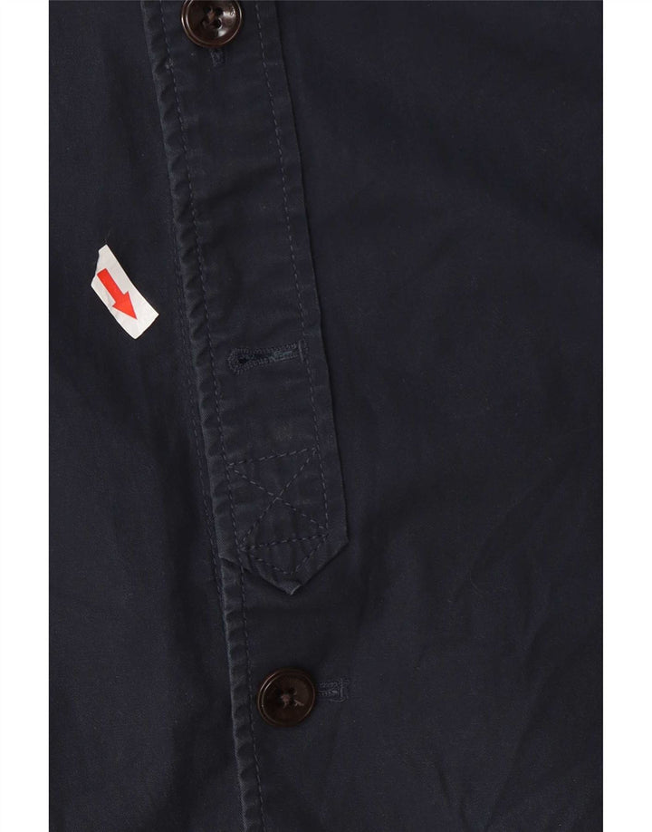 Paul Smith Mens Overshirt Shirt Medium Navy Blue Cotton