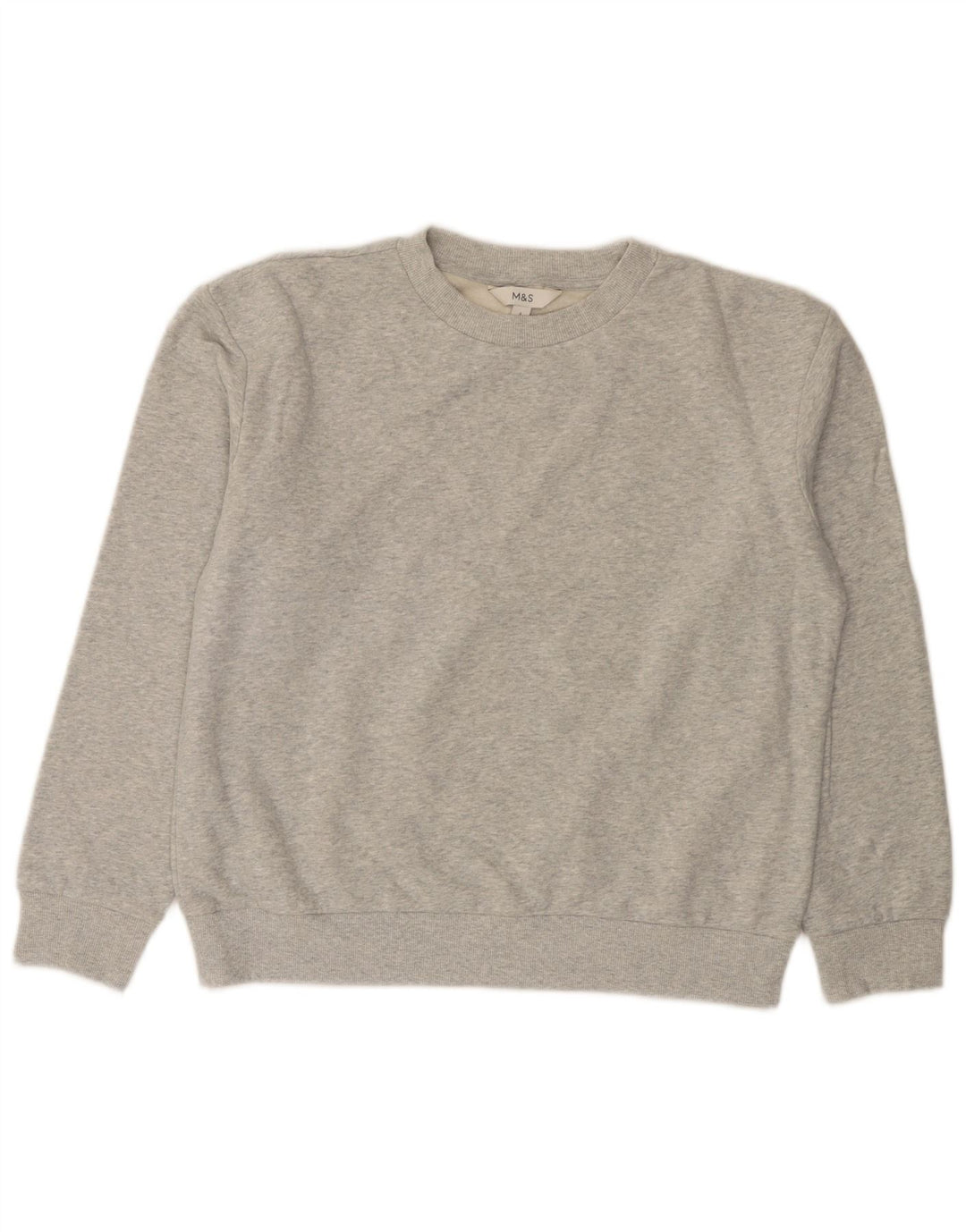 Marks & Spencer Mens Sweatshirt Jumper Small Grey Cotton