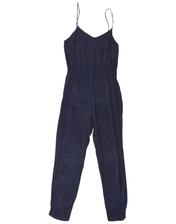 Topshop γυναικεία αμάνικη φόρμα UK 10 Small Navy Blue Floral