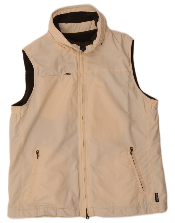 Think Pink Chaleco reversible extragrande para mujer IT 40 Small Beige Poliamida