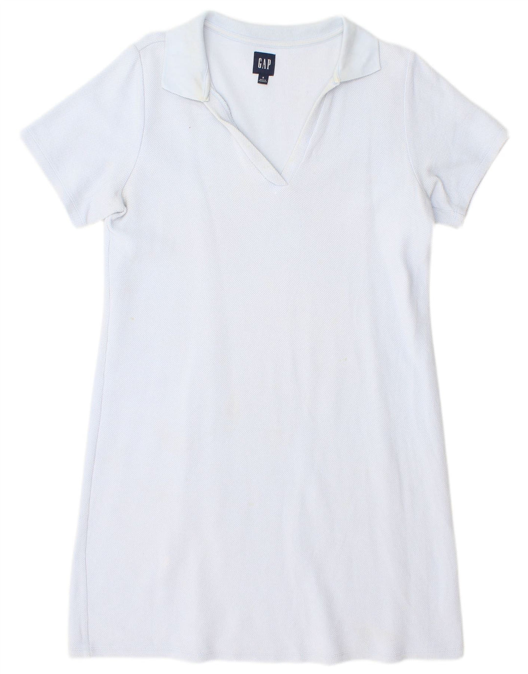Gap Womens Oversized Polo Dress UK 10 Small Blue Cotton
