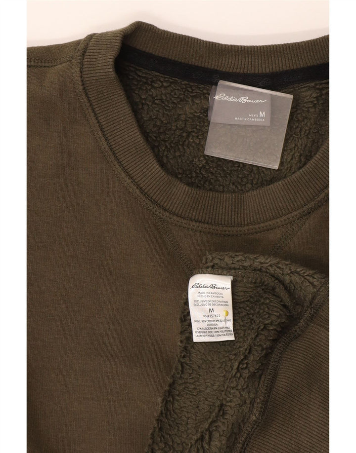 Мужской свитшот Eddie Bauer из хлопка среднего цвета хаки