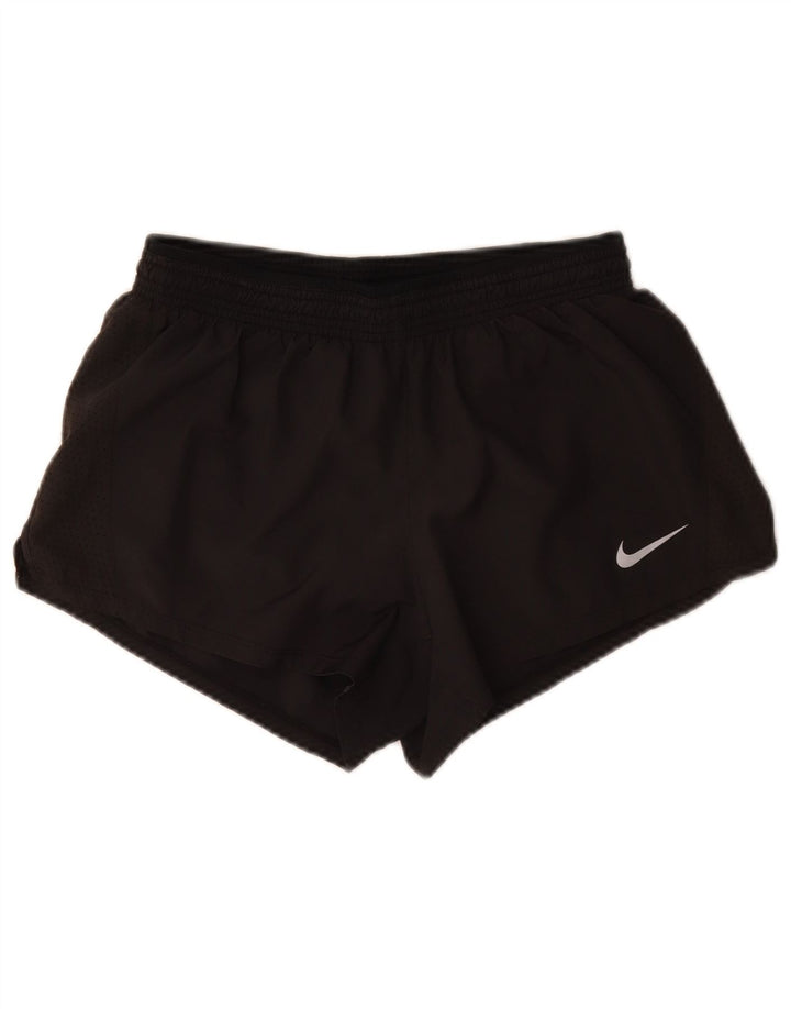 Nike Short de sport Dri Fit pour femme UK 12 Noir moyen Polyester
