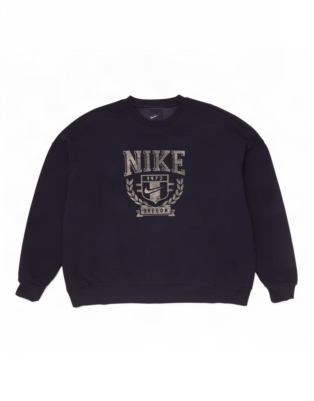 Nike Herre Oregon Graphic Loose Fit Sweatshirt Jumper Medium Marineblå