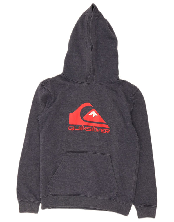 Quiksilver Boys Graphic Hoodie Jumper 11-12 ετών Medium Navy Blue