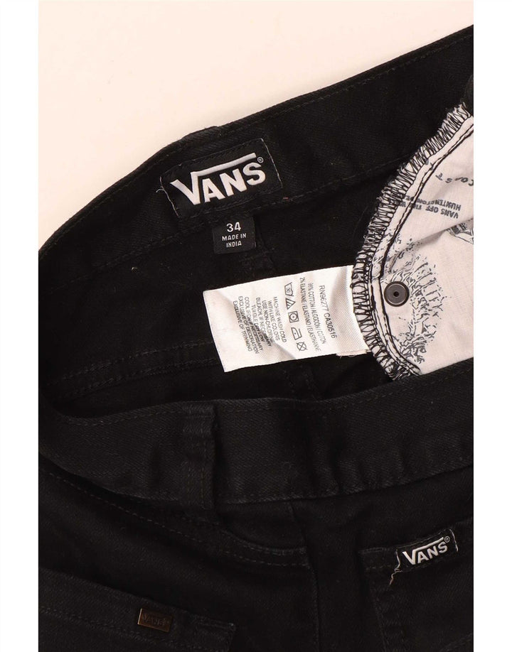 Vans Mens Slim Jeans W34 L32 Μαύρο βαμβακερό