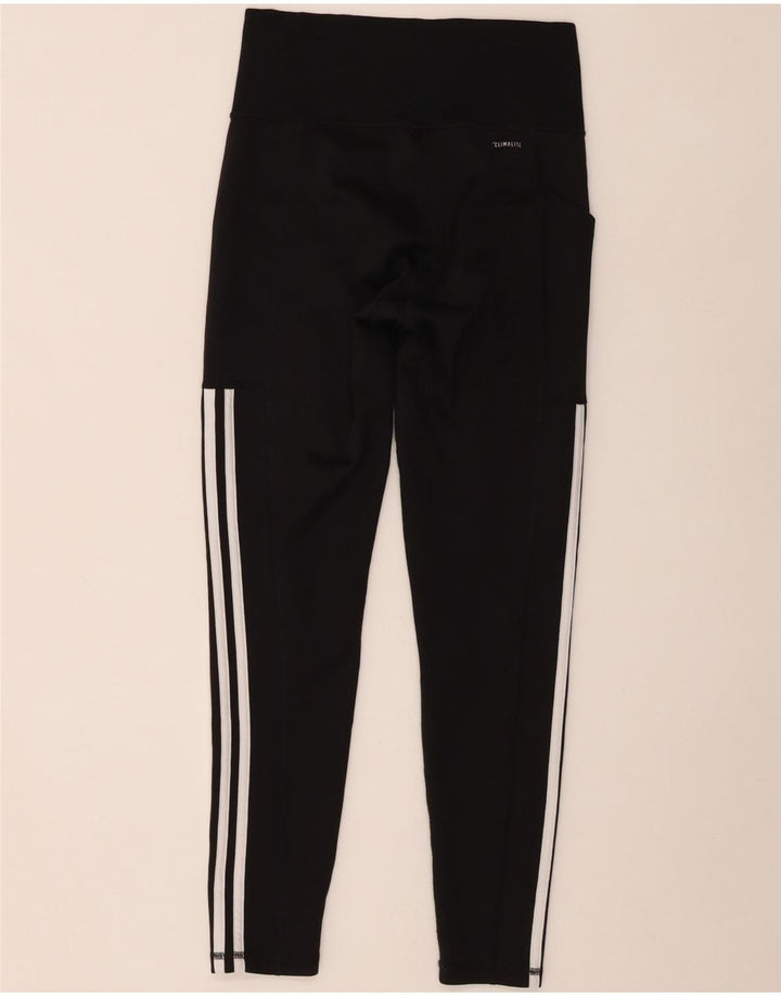 Leggings Adidas Climalite da donna UK 8/10 Piccolo poliestere nero