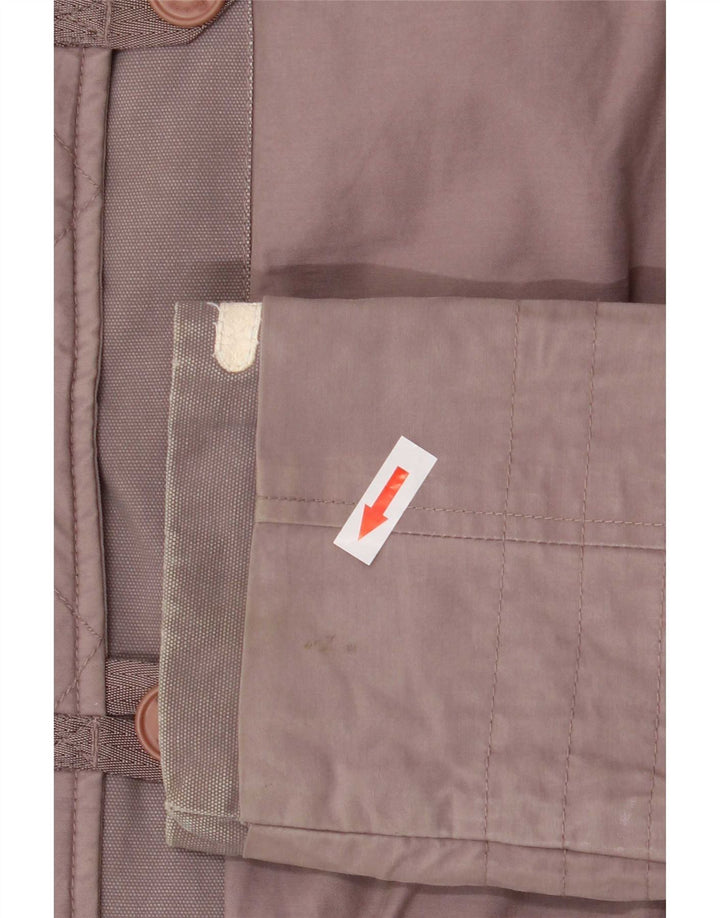 Firetrap Damen Bomberjacke UK 10 Small Graue Baumwolle