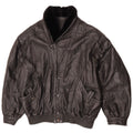 Veste en cuir homme vintage UK 42 XL Cuir noir