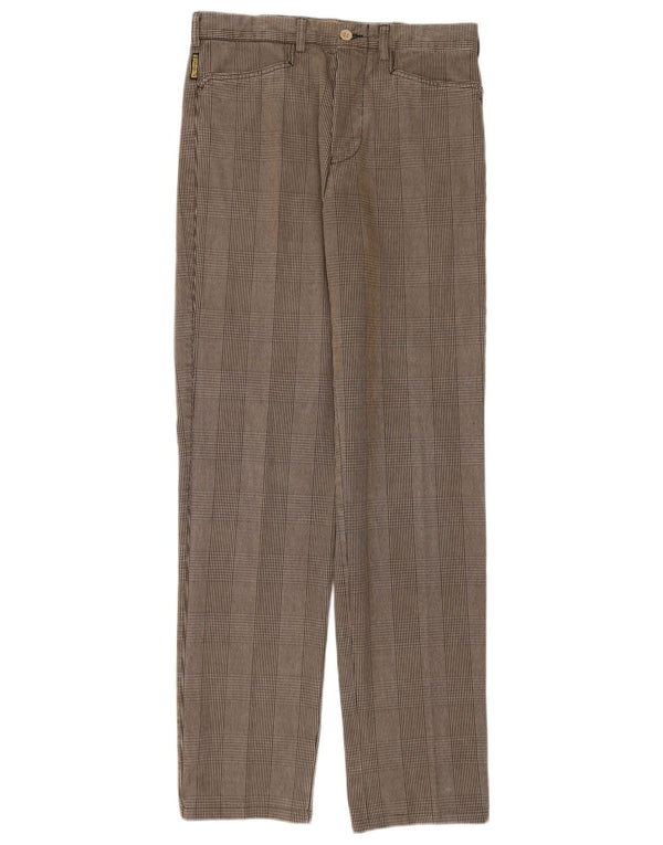 Armani Ανδρικό ίσιο casual παντελόνι IT 48 Medium W30 L34 Beige Check