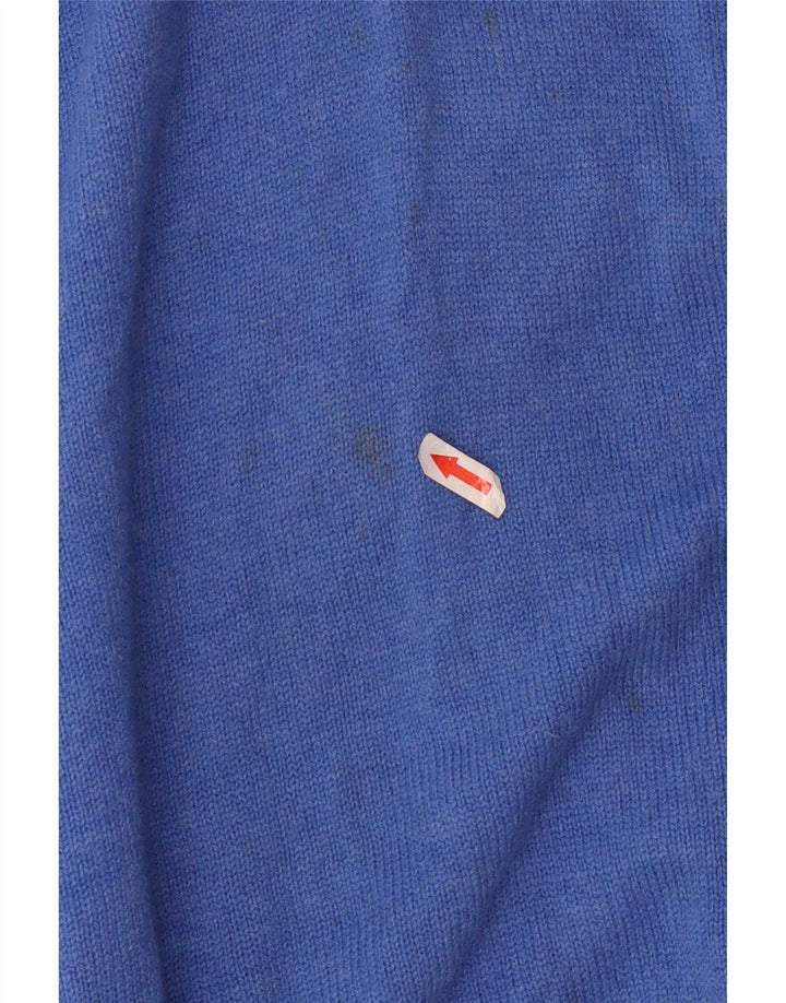 Fred Perry Ανδρικό πουλόβερ με φερμουάρ, μεσαίο μπλε μαλλί