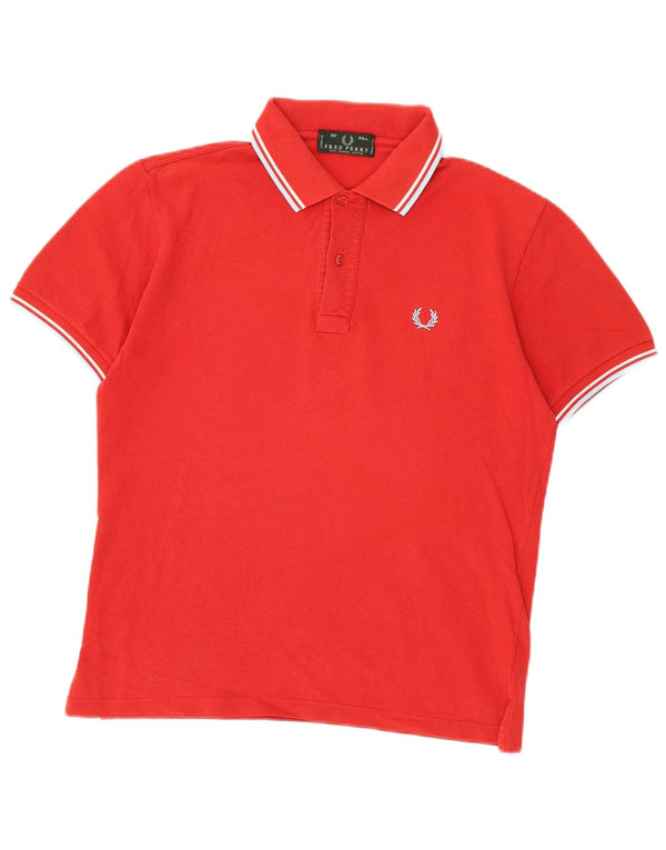 Polo da uomo Fred Perry piccola in cotone a righe rosse