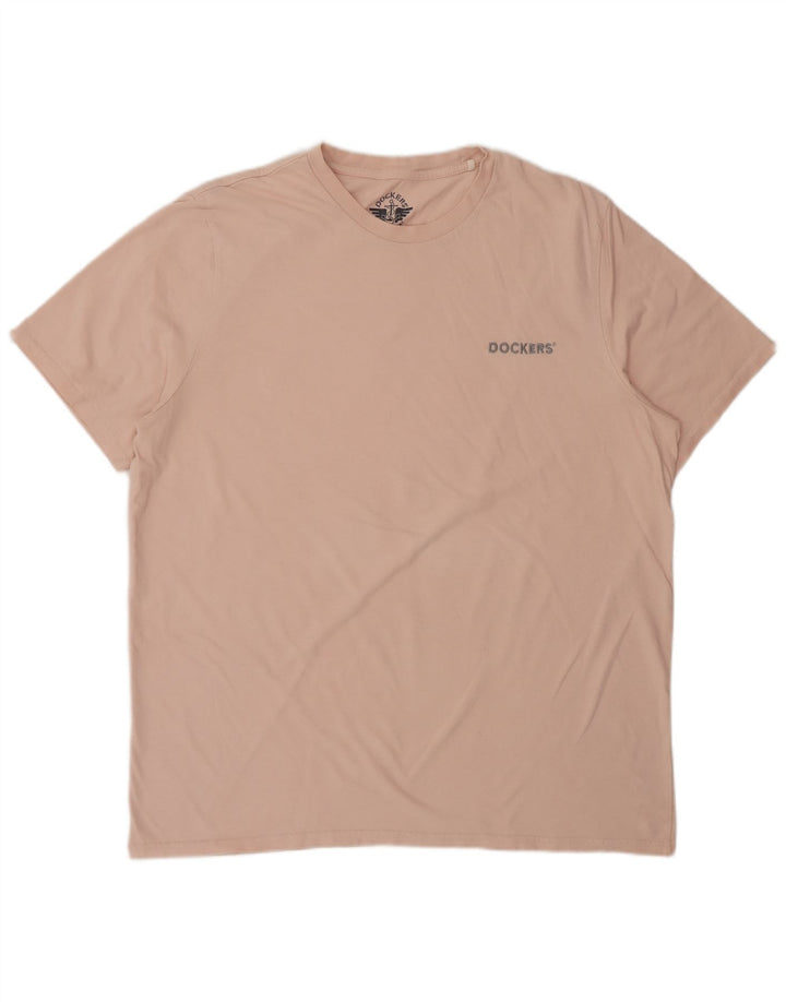 DOCKERS Mens T-Shirt Top XL Pink