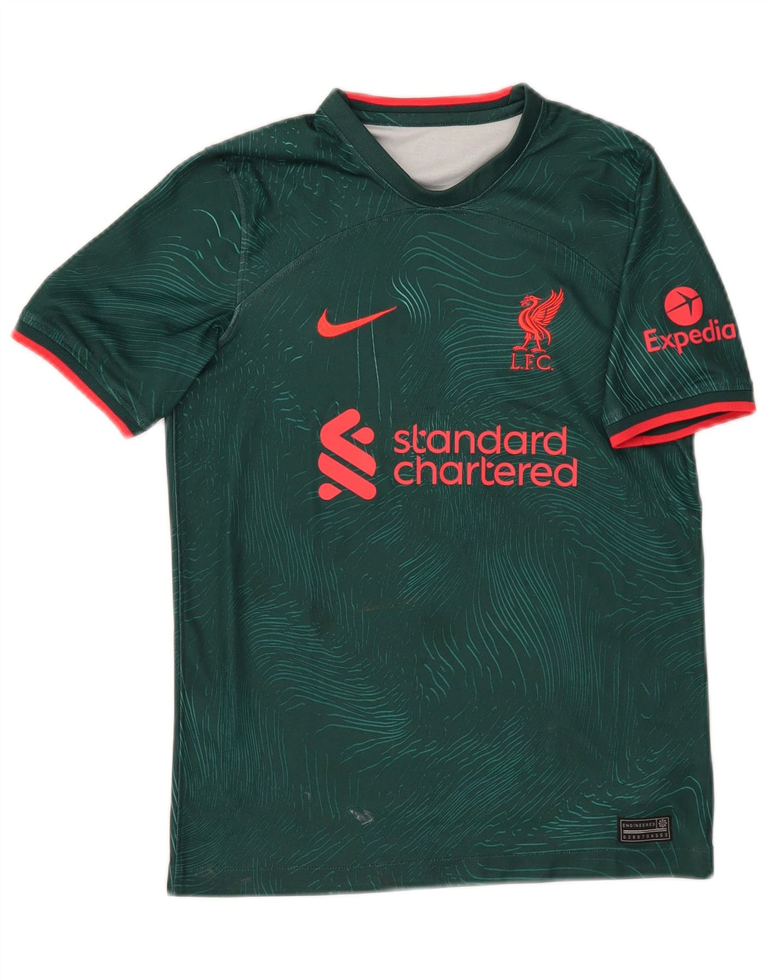 NIKE Boys Graphic T-Shirt Top 11-12 Years Green Polyester