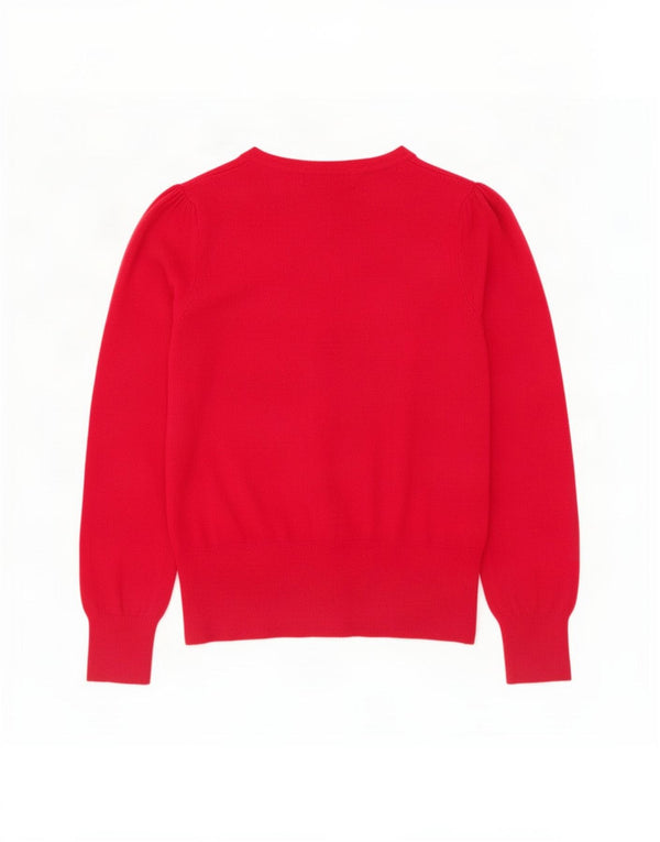 Marks & Spencer Suéter tipo cárdigan corto para mujer UK 8 Small Viscosa rosa