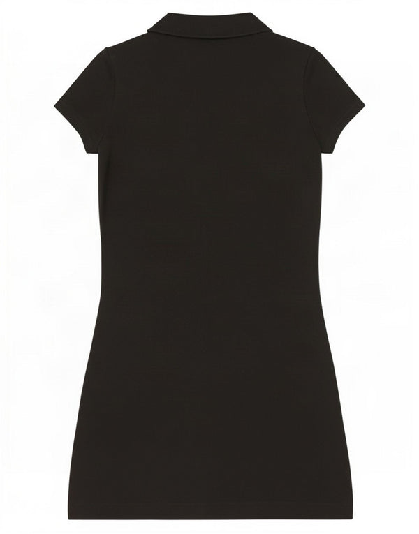Lacoste Damen Polokleid Größe 34 Small Schwarz