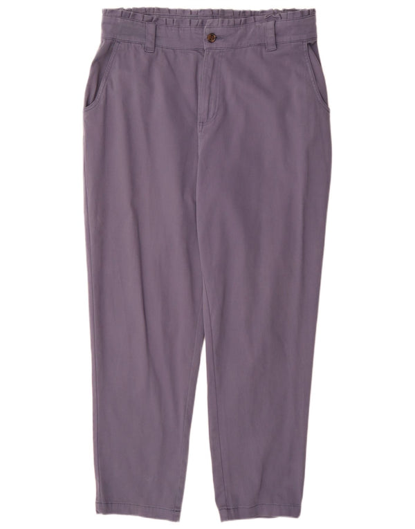 Animal Pantalones casuales cónicos de cintura alta para mujer UK 46 Large W34 L30 Azul