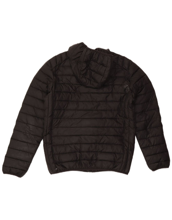 Ellesse Mens Hooded Padded Jacket UK 40 Large Black Polyester