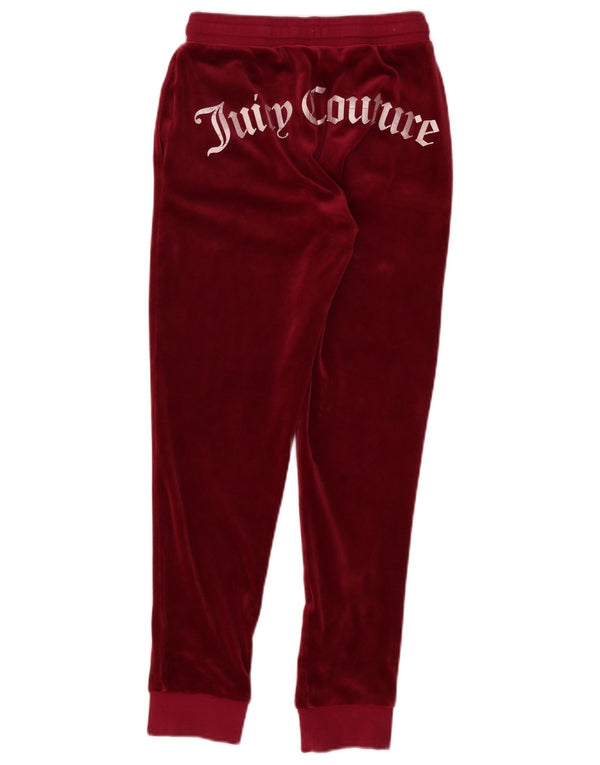 Juicy Couture Girls Graphic Tracksuit Trousers Joggers 12-13 Years Maroon