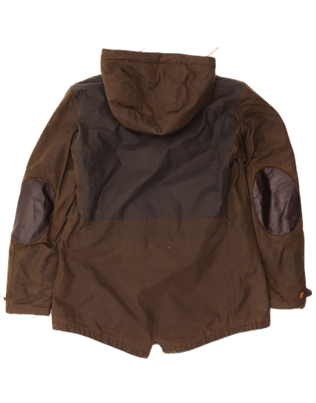 Barbour Mens Hooded Waxed Cotton Jacket UK 40 Large Brown