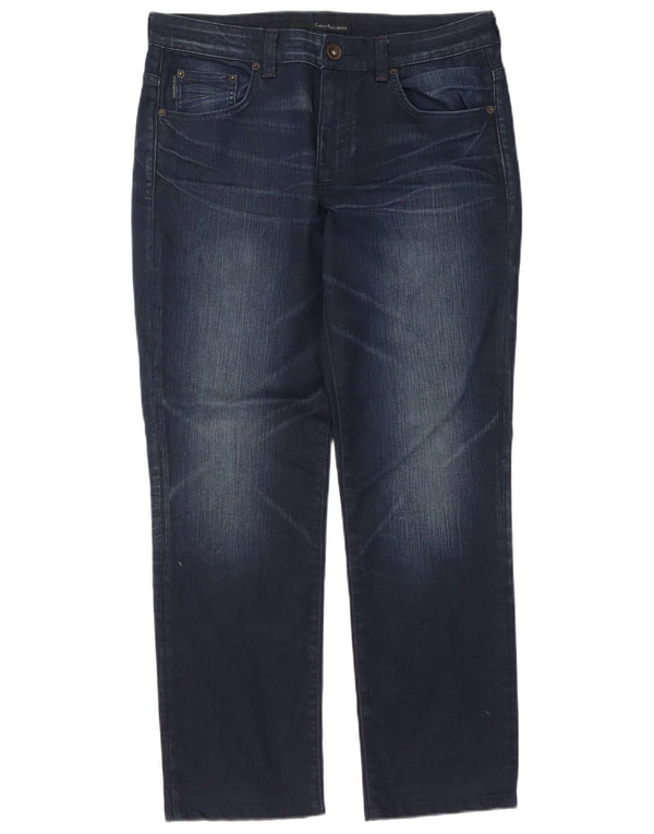 Calvin Klein Mens Regular Slim Jeans W32 L30 Plave