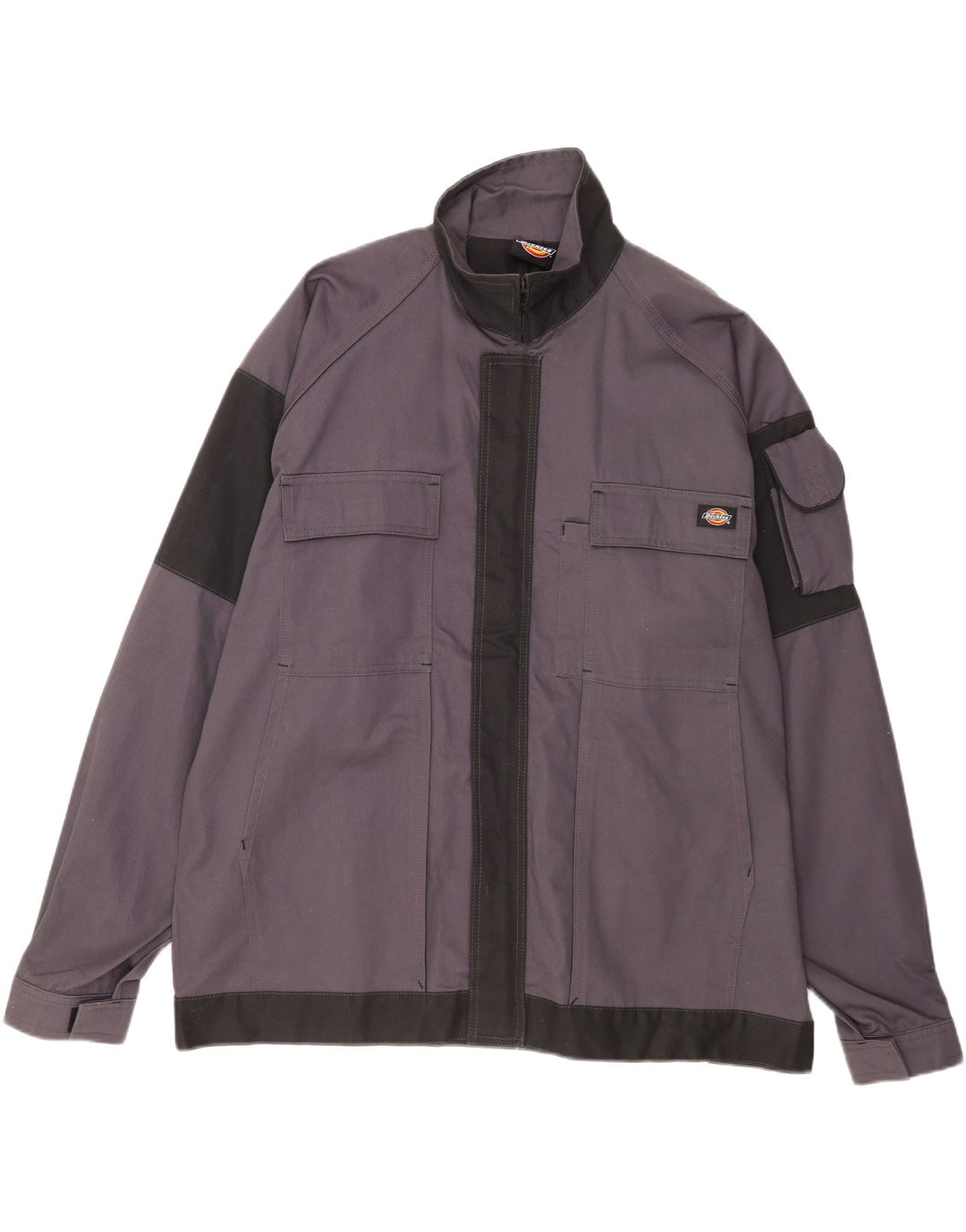 Dickies Mens Utility Jacket UK 46 3XL Grey Colourblock Cotton