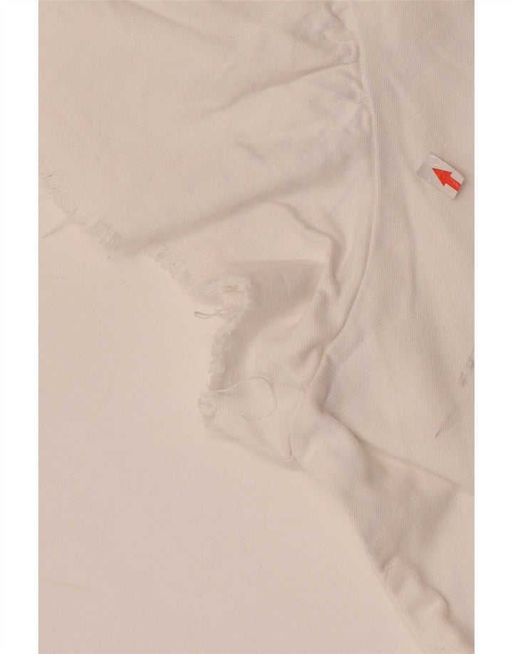 Zara Womens Jumpsuit UK 12 Medium  White Cotton