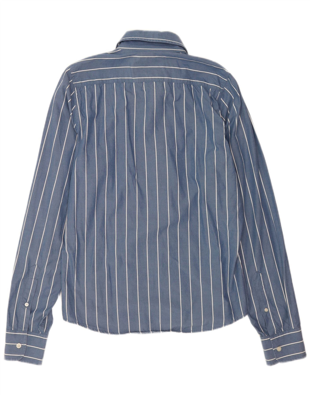 Hollister Mens Shirt Large Blue Striped Cotton