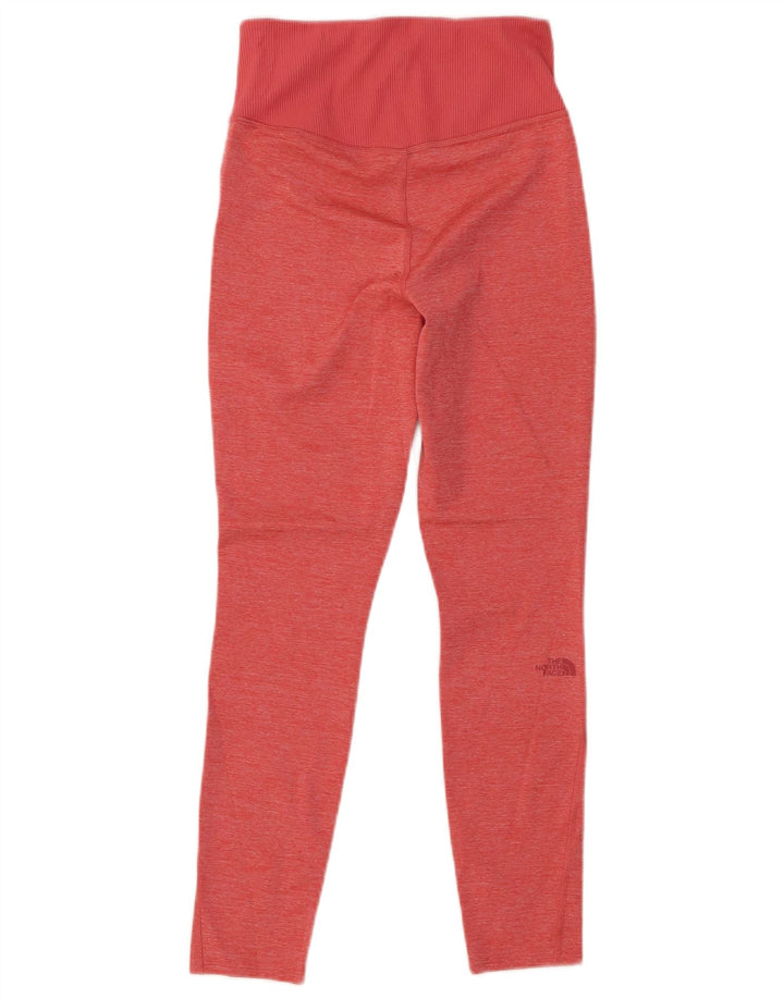 THE NORTH FACE Womens Leggings UK 8 Small  Pink Flecked Polyester