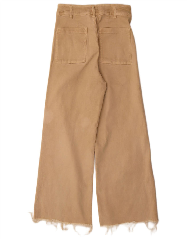 Zara Womens Wide Leg Jeans EU 40 Medium W30 L31 Beige