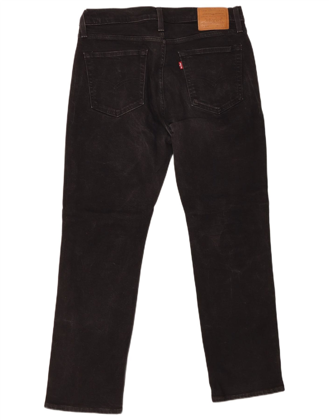 Levi's Herre 514 lige jeans W33 L28 sort bomuld