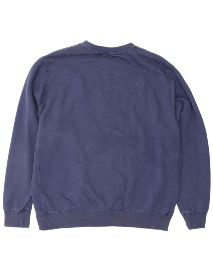 Nike Mens Sweatshirt Jumper Large Navy Blue Cotton
