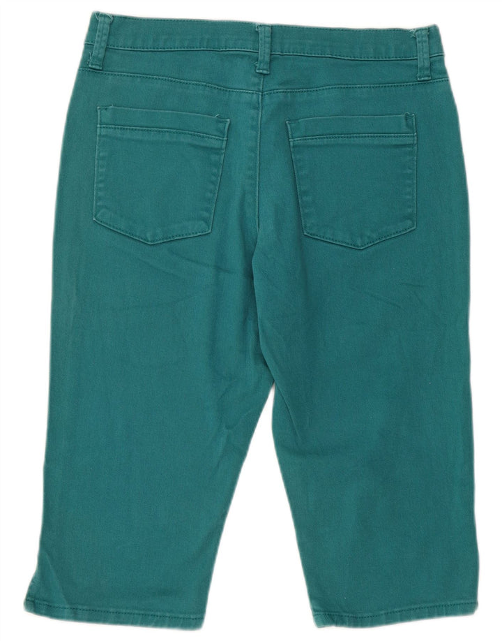 Lee Womens Classic Fit Denim Shorts US 8 Medium W30 Green Cotton