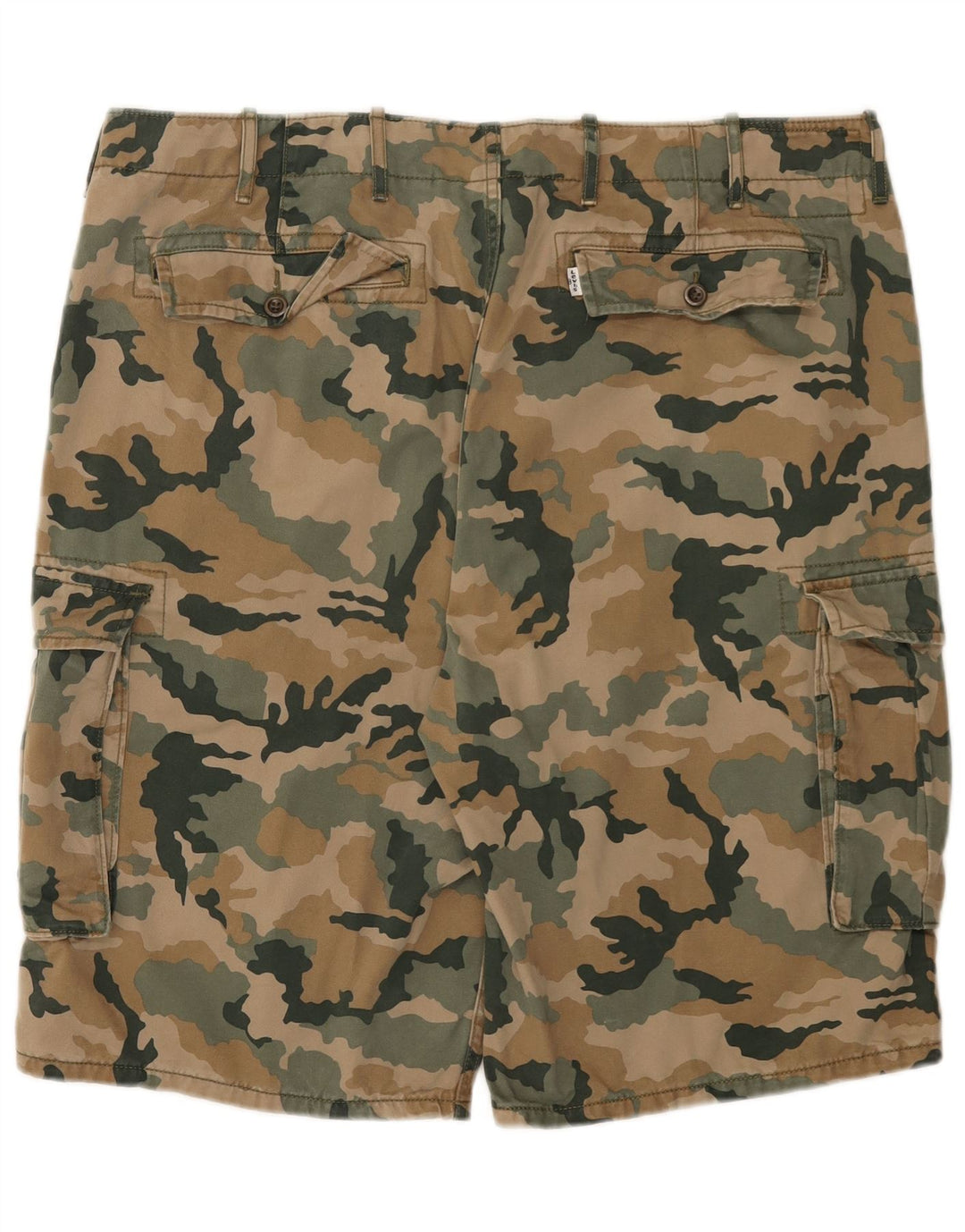 Levi's Mens Cargo Shorts W40 XL Khaki Camouflage Cotton