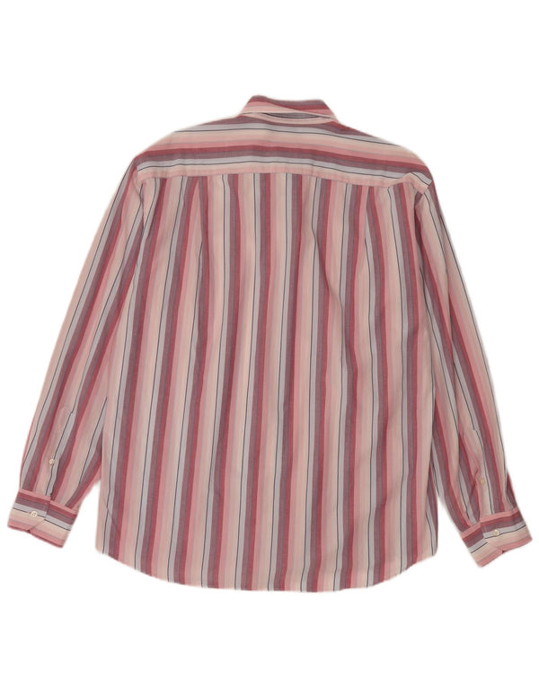 Camicia da uomo Roccobarocco taglia 41 16 cotone a righe grandi rosa