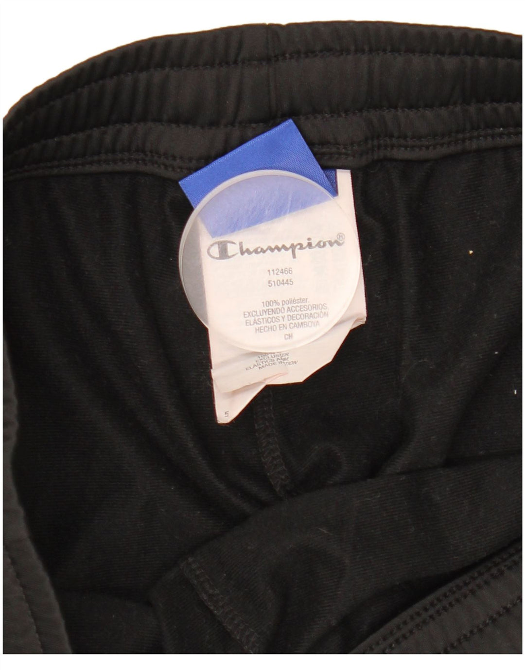 Champion Mens Tracksuit Trousers Joggers Small  Black Polyester