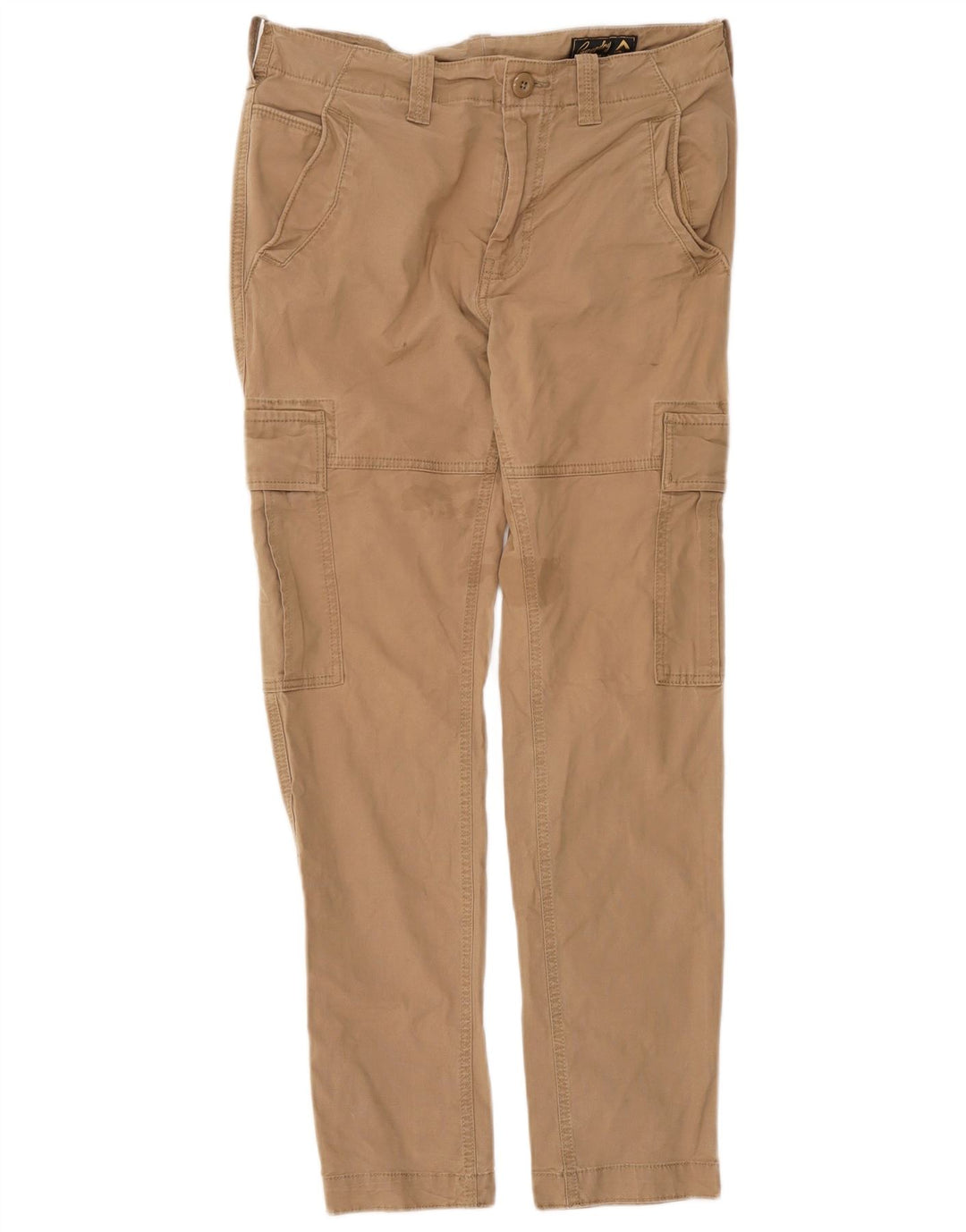 Superdry Mens Slim Cargo Trousers W30 L32 Beige Cotton
