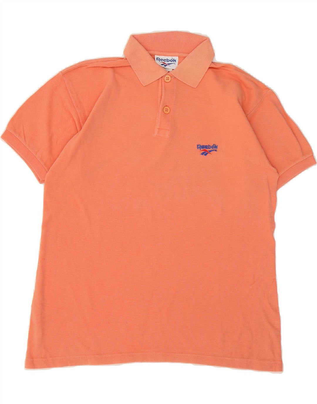REEBOK Mens Polo Shirt Medium Orange Cotton Vintage Reebok and Second-Hand Reebok from Messina Hembry 