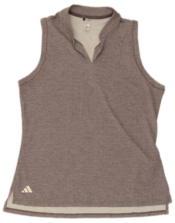 Adidas Γυναικείο Γιλέκο Τοπ UK 12/14 Medium Grey Polyester