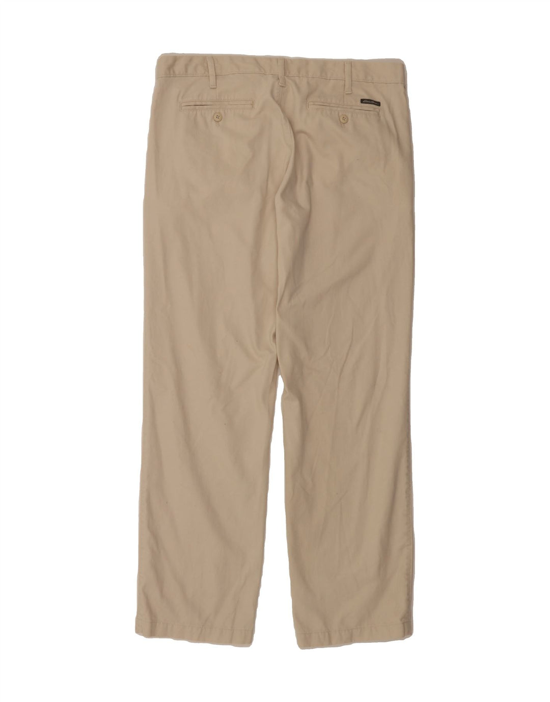 EDDIE BAUER Mens Straight Chino Trousers W36 L32  Beige Cotton Vintage Eddie Bauer and Second-Hand Eddie Bauer from Messina Hembry 