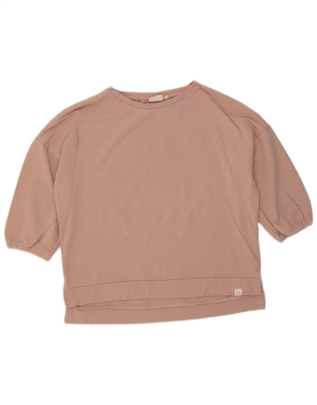Ellesse Sweat-shirt surdimensionné à manches 3/4 pour femme UK 10 Small Rose