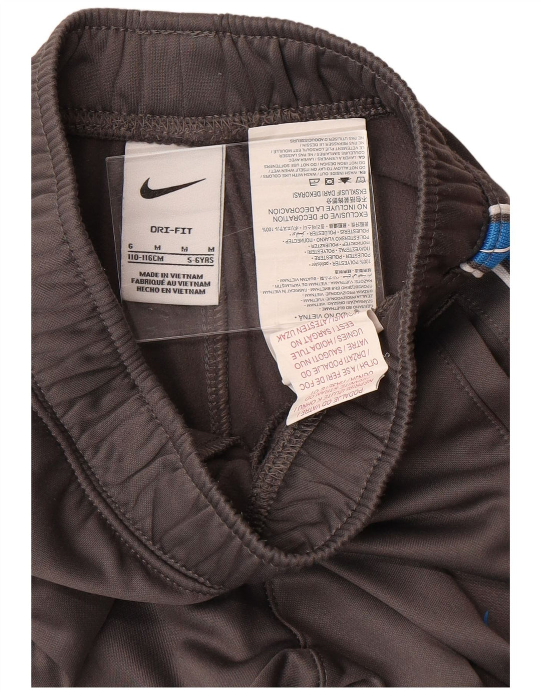 Nike Boys Dri Fit Tracksuit Trousers Joggers 5-6 Years Medium Grey