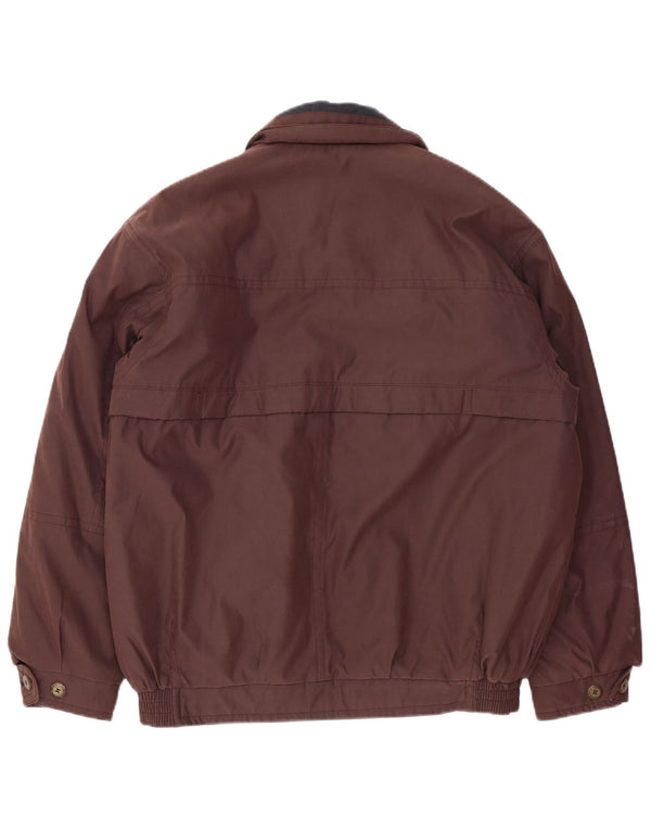 Giacca imbottita bomber da uomo Nick Taylor IT 50 Large Marrone Poliestere