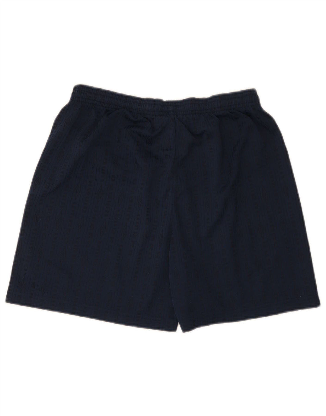Umbro Mens Graphic Sport Shorts Medium  Navy Blue Striped Polyester