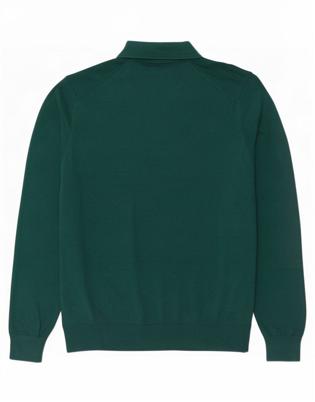 Marks & Spencer Herre Polo Neck Jumper Sweater Medium Grøn Bomuld