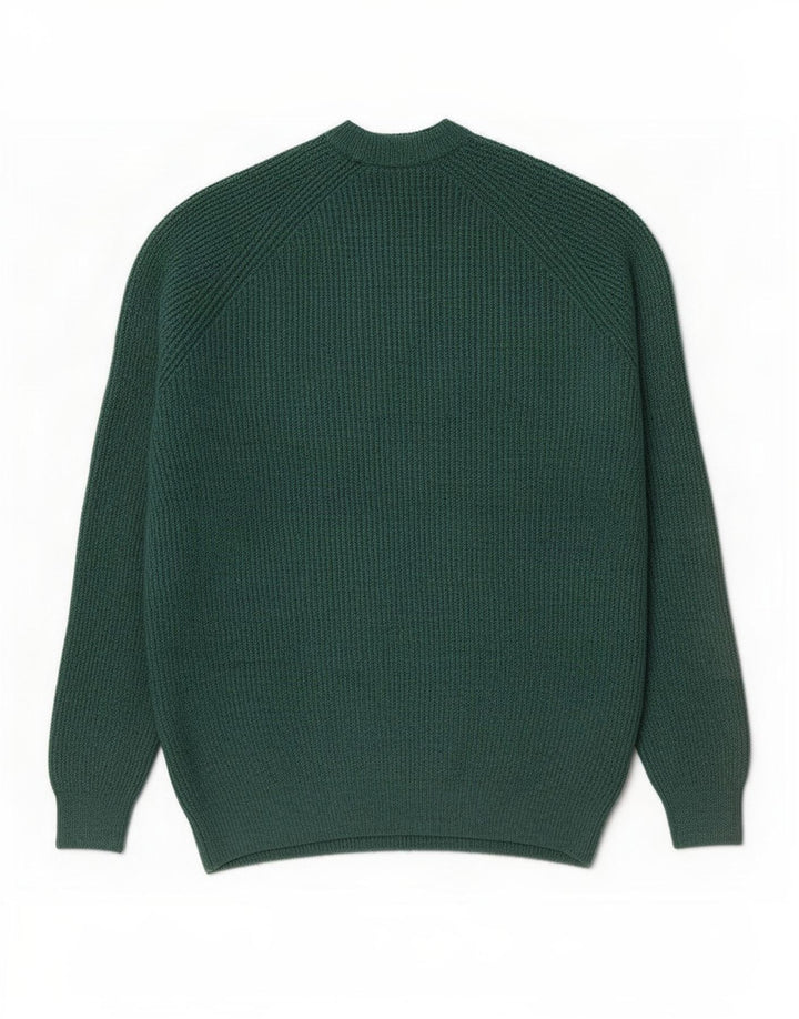 Marks & Spencer Mens Crew Neck Jumper Sweater XL Green Polyamide